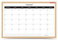 Memobe MTP060040.17.01.01 Havi tervezőtábla  mágneses 40x60 cm kép