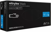 Mercator medical DA503XSZBA5906615029052 nitrylex nitril púder nélküli, fekete 