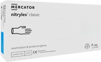Mercator medical DA503XSZCO5906615028321 Nitrylex white nitril púdermentes fehér vizsgálókesztyű s kép