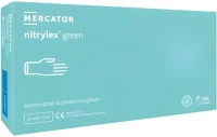 Mercator medical DA503XSZCO5906615041030 Nitrylex green nitril púdermentes mentazöld vizsgálókesztyű m kép