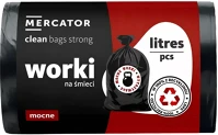 Mercator medical G-B-CLEAN G-b-clean szemeteszsák strong 60l fekete 99x70cm (20 micronos) 50db/tekercs kép
