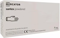 Mercator medical RD11086002 Santex powdered latex púderes vizsgálókesztyű s kép