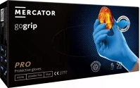Mercator medical RP30030002_0001 gogrip (blue)nitril védőkesztyű kék púdermentes,gyémánt textúrált s kép