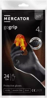 Mercator medical RP30039006_0001 gogrip black a'4 nitril védőkesztyű fekete púdermentes, gyémánt txt 4 kép