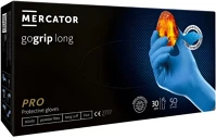 Mercator medical RP30064005_0001 gogrip (blue)long,nitril védőkesztyű kék púdermentes,gyémánt kép