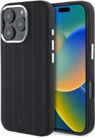 Mercedes MEHMP16L23SUVSK liquid silicon stripes pattern apple iphone 16 pro magsafe kompatibilis tok kép
