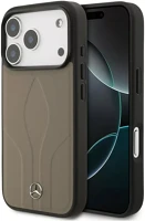 Mercedes MEHMP17L25ROLAUT Leather the move apple iphone 17 pro magsafe hátlap tok, bézs kép