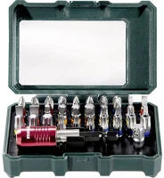 Metabo 626700000 Bit készlet, bitfej készlet 32 részes színkódolt csavarfejekkel kép