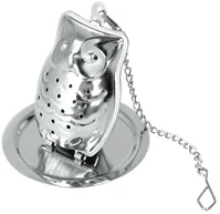 Metaltex MX253802 Teafilter tartó bagoly + tálca, inox kép
