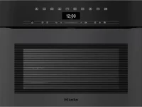 Miele 7440 BPX 125 gala ed obszidiánfekete matt fogantyú nélküli beépíthető kompakt sütő kép