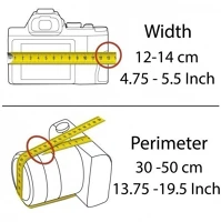Miggö M-MW-GW-SLR-BK-70 Párnázott védőburkolat és csuklópánt slr méretű gépekhez, fekete kép