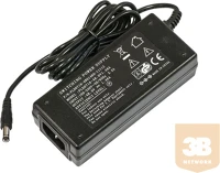 Mikrotik 48POW 48v 1.46a power adapter + power plug kép