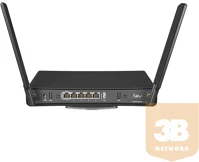 Mikrotik 4X1000MBPS, 1X2500MBPS, AX1800 Wireless Router hAP ax3, DualBand kép