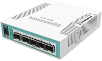 Mikrotik CRS106-1C-5S 5XSFP 1XCOMBO Crs106-1c-5s 5xsfp 1xcombo port asztali cloud router switch kép