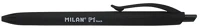 Milan F01175200 Golyóstoll  touch p1 gumírozott 0.5 mm fekete kép