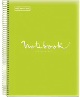 Miquelrius A152381322 Emotions a4 pp 5x24 lapos lime vonalas spirálfüzet kép