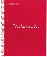 Miquelrius A152381400 Emotions a4 pp 5x24 lapos piros vonalas spirálfüzet kép