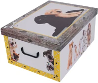 Miss space 7009 Tárolódoboz  maxi 51x37x24 cm kutya sárga kép