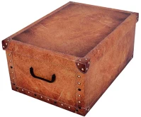 Miss space 7071 Tárolódoboz  maxi 51x37x24 cm láda bőrmintás krém kép