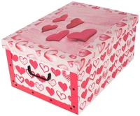 Miss space 7077 Tárolódoboz  maxi 51x37x24 cm love piros szív kép