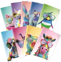 Mitama 62744 Füzet  maxi állatos a/4 42 lapos margós vonalas vegyes kép