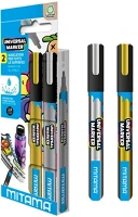 Mitama 63822 Marker  minden felületre, arany-ezüst, 2db-os klt. kép