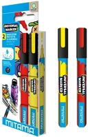 Mitama 63824 Marker  minden felületre, piros-sárga, 2db-os klt. kép