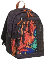 Mitama 64421 Hátitáska  be different be free (#bdbf), hellblack (lángok) kép