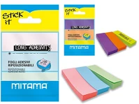 Mitama NEONSZÍNEK 3 Oldaljelölő műanyag  75x25 mm 100 lapos neonszínek 3 db/csomag kép