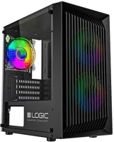 Modecom AM-ATOS-10-0000000-0002 Logic atos argb tempered glass black kép