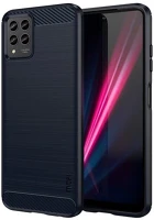 Mofi GP-131956 szilikon telefonvédő ütésállóság, karbon minta, SÖTÉTKÉK kép