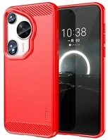 Mofi GP-158544 szilikon telefonvédő ütésállóság, karbon minta, piros kép
