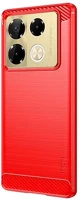 Mofi GP-159340 szilikon telefonvédő ütésállóság, karbon minta, piros kép