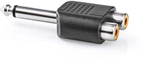 Mono CAGP23944BK-1 6.3mm  jack - 2xrca adapter kép