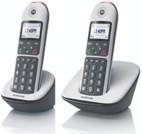Motorola CD5002 cd5012 telefon készülék (vezeték nélküli, 2 kézibeszélő, kijelző kép