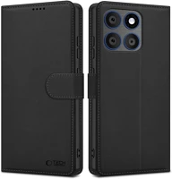 Motorola FD5906302323562 edge 70 5g - tech- protect wallet - fekete bőr könyvtok, ráhajtófüllel kép