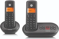 Motorola MOT-2076-999 E212 fekete vezeték nélküli üzenetrögzítő telefon kép
