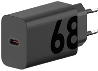 Motorola SA18D60306 töltő type-c aljzat (68w, gyorstöltő) fekete (gigapack csomagolás) kép