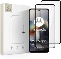 Motorola SP111896 Tech-protect glass fit+  g56 kijelzővédő üvegfólia, fekete (2db) kép