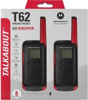 Motorola TLKR T62 Talkabout t62 adó-vevő készülék, 1 pár, piros kép