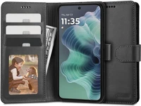 Motorola TS9468 Moto g35, oldalra nyíló tok, stand, mágnes csattal, tp wallett, fekete kép