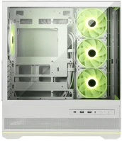 Msi 110R PZ, 4XARGB ventilátor, tápegység nélkül, üvegfalú, fehér kép