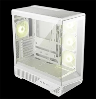 Msi 130R PZ 4xargb ventilátor, tápegység nélkül, üvegfalú, fekete kép