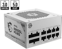 Msi 306-7ZP8A24-CE0 850w 80+ gold mag a850gl pcie5 white kép