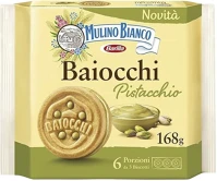 Mulino bianco VEC14_02851 Keksz  baiocchi pisztáciás 168 g kép