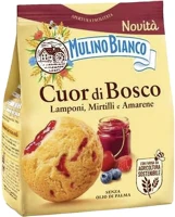 Mulino bianco VEC14_02852 Keksz  cuor di bosco erdeigyümölcsös krémmel töltött 300 g kép