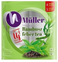 Müller 42605 Toalettpapír 4 rétegű 100% cellulóz 8 tekercs/csomag bambusz  fehér tea kép
