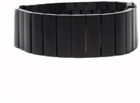 Mybandz 20SKU1923 Nagy láncszemes fém óraszíj / fekete / 20mm kép