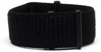 Mybandz 22SKU1613 Tépőzáras rugalmas szövet óraszíj / fekete / 22mm kép