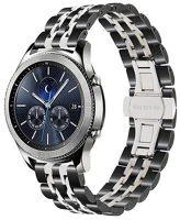 Mybandz 22SKU2504 Jubilee láncszemes fém óraszíj / fekete-ezüst / 22mm kép